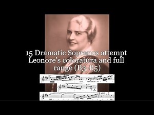 15 Dramatic Sopranos attempt the "Abscheulicher!" climax (B3-B5)