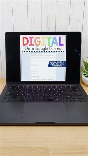 Stephanie | IEP Coach + Special Ed Teacher on Instagram: "Comment DIGITALDATA 🩷 for this bundle of 143 digital data forms to use in Google Forms. Each digital data form is easy to edit to individualize for students or your classroom or data system. Once you've collected the data, simply export as a Google Sheet and then graph the data in a couple clicks."