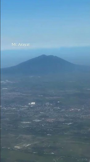 Zoom in Mount Arayat from 3500 feet above