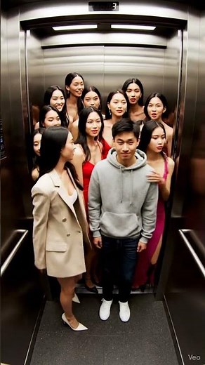 Elevator security camera view