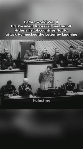 Before World War II, Hitler Laughed at Roosevelt’s Warning (1939)
