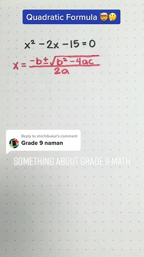 Solving Quadratic Equation using Quadratic Formula | Grade 9 Math