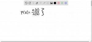 SOLVED:Write each event in set notation and give the probability of the event.A student gives the probability of an event in a problem as (6)/(5) . Explain why this answer must be incorrect.