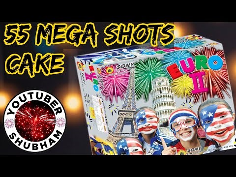 EURO 2 II Sony Fireworks 2024 - 55 Mega Multi Shot Cake for Diwali