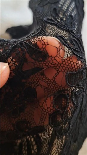 Just another day for a restorer🤦‍♀️ Preparing a tutorial on how to save lace #video #sewing #shor...