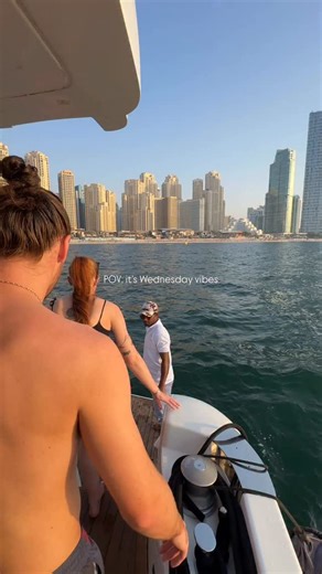 Yalla Habibi | Dubai Activities on Instagram: "Dubai hits different on a yacht 🛥️✨ with Yalla Habibi Sharing Trip: 🩴 Wednesday — Swim & Chill → 99 AED 🌅 Sunday — Sunset Party → 99 AED ($27) 🎧 Saturday — Live DJ Party → 99 AED 🌇 Monday — 1-Hour Sunset Tour → 50 AED Private yachts from Only 699 AED/hr ($190) VIP • E-Shisha • BBQ • Birthday set-ups 🌅 📩 Book now — @yalla_hbibi"