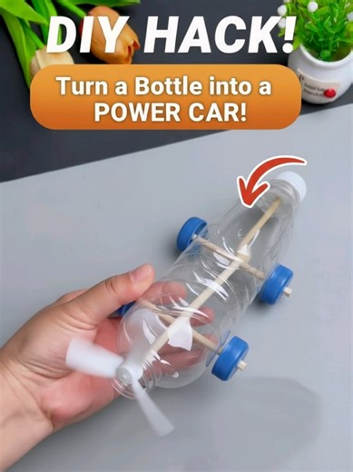 Transform a Bottle into a High-Speed Power Car!