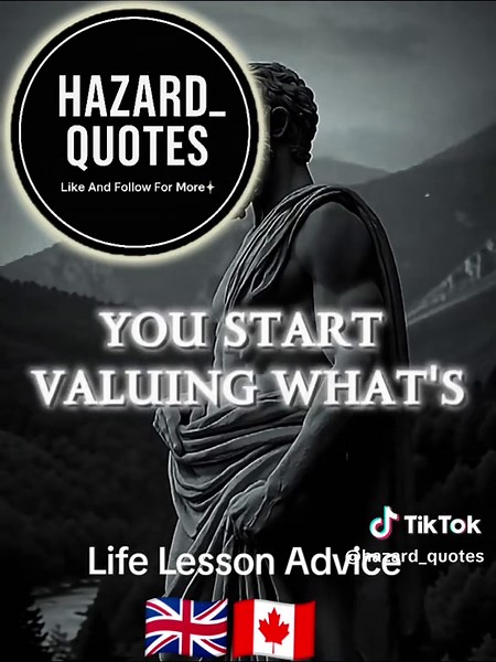 Inspiration ✨ Life Lesson Advice 🇬🇧🇨🇦 #inspiration #motivation #hazard_quotes #lifelesson