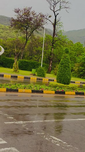 Islamabad spring weather this morning — early morning rain and green views