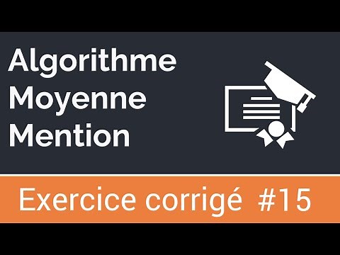 Corrected exercise #15: Algorithm that calculates and displays the average and grade of the notes