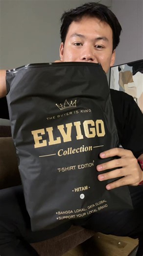 Elvigo T-shirt Cotton Combed adem logo