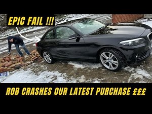 DISASTER !!! ROB WRECKS THE NICEST CAR WE BOUGHT THIS YEAR !!!