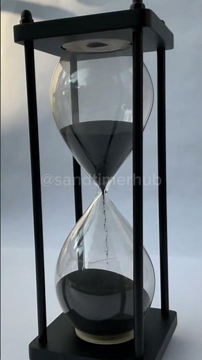 30-Minute Wooden Hourglass - Classic Sand Timer with Elegant Wood Base | Timeless Decor Piece
