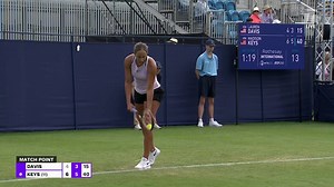 MATCH POINT: M.Keys def. L.Davis 2R