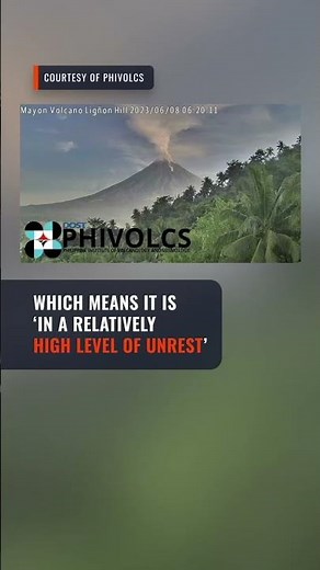 Albay declares state of calamity due to Mayon Volcano unrest