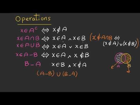 Math 104| Set Theory (1) [intersection,union,complement]