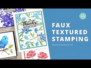 EASY Must-Try Faux Fabric Stamping & Stenciling!