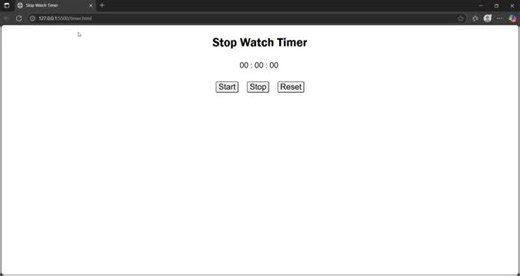 Building a Stopwatch Timer with JavaScript: A Machine Coding Challenge | Veera babu Tamarana posted on the topic | LinkedIn