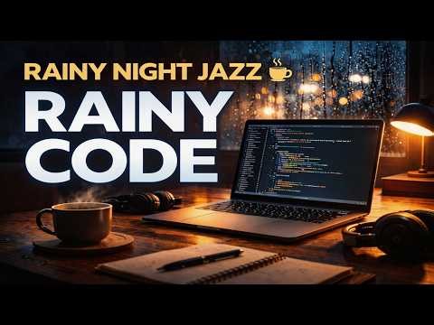 Rainy Night Jazz ☔ Coding & Deep Focus Music for Work & Study