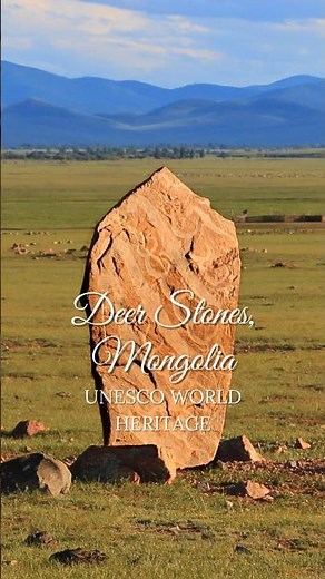 UNESCO WORLD HERITAGE SITES - Deer Stone Monuments, Mongolia 😍 #travel #unesco #mongolia