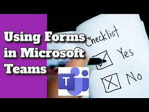 Using Forms in Microsoft Team Meetings to take Polls in Teams Chat