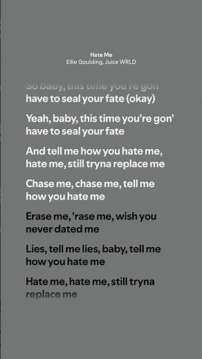 Hate Me - Ellie Goulding, Juice WRLD (Lyrics)