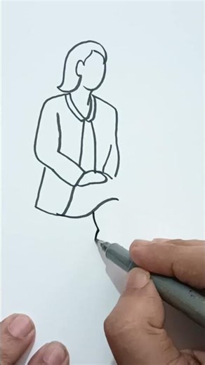 Figure Line Drawing #shorts #art #foryou