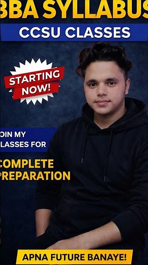 BBA 2nd Semester Start 🔥 | CCSU Complete Syllabus 2026 | Full Course Start Today