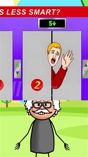 He Pressed WHAT?! Spot the Mistake in This Elevator Puzzle 🛗 #shorts