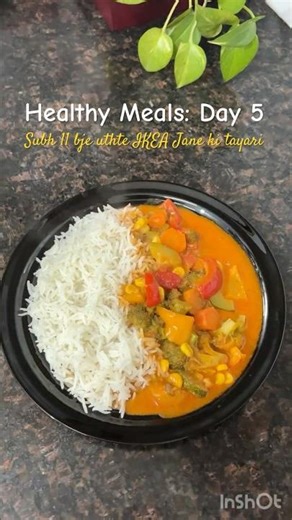 Day5 of Healthy Meals Thai Curry #tiffin #officelunch #schooltiffinbox #healthyrecipes #shorts #yt
