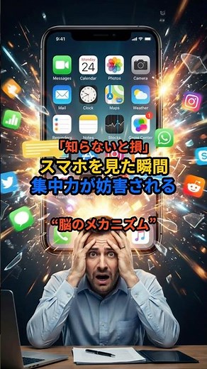 知らないと損 スマホが集中力を奪う脳の仕組み
