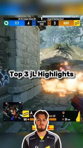 Top 3 Insane jL Clutches in 2024 💀🎯 #shorts #cs2