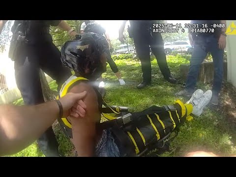 Disorderly Hotel Guest Gets Arrested and Carried Away in Full Body WRAP Restraint