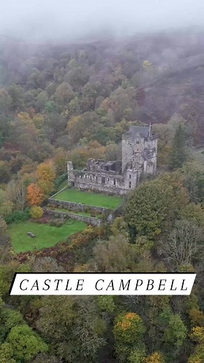 Castle Campbell, perched in the picturesque hills of Dollar Glen, is a beautiful medieval fortress with a rich history. Originally known as Castle Gloom, it dates back to at least the 15th century and served as a strategic seat of the powerful Campbell clan. #CastleCampbell #Scotland #ScottishCastles #CastlesofScotland #VisitScotland #LoveScotland #Drone | The Kilted Photographer