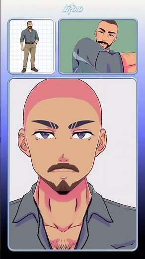 Full process of how I created this masculine adult on VRoid Studio on my channel #vroid #3D #vtuber