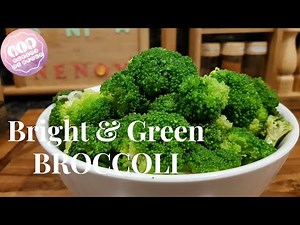 How to keep Broccoli Bright & Green even After Cooking|Blanching technique