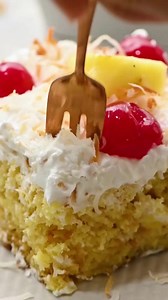 530K views · 5.2K reactions | RECIPE: https://therecipecritic.com/pina-colada-cake/ Pina Colada Cake is a little slice of tropical paradise on a plate! | Tried and True Recipes | Facebook