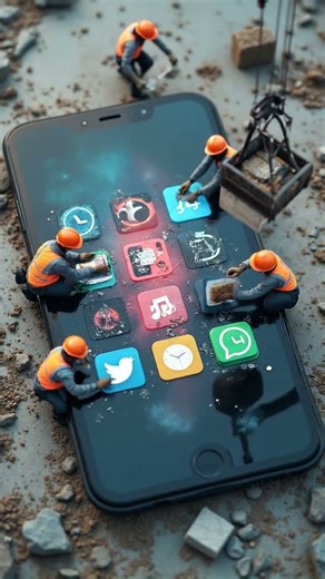 Tiny Workers Repair a Giant Smartphone 📱👷 | Miniature World