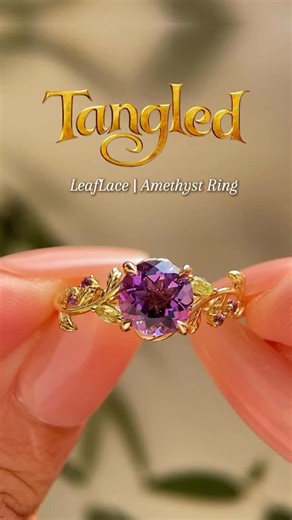 95K views · 110 reactions | For all the Rapunzel fans out there, don’t moss this magical ring!  #rapunzel #amethystring #engagementringinspo #disneyprincess #tangled | Molly Jewelry US | Facebook
