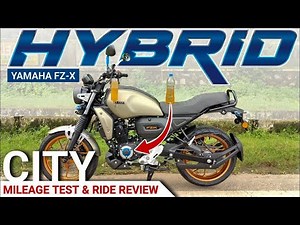 "New Yamaha FZ-X Hybrid Mileage Test 2025 🚀 Kitna Deti Hai? Full Review!"