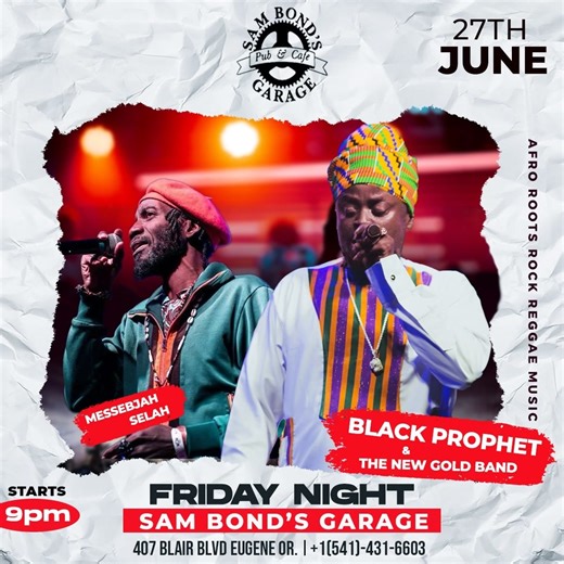 1.8K views · 76 reactions | Black Prophet and the New Gold band live @sambondsgarage #NewGoldBand #PositiveEnergyTour #WithoutApology #USAtour #Ghana | Black Prophet | Facebook