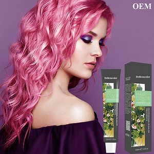 [Hot Item] 100ml 55colors Private Label Ammonia Free Professional Permanent Non Allergic Hair Dye