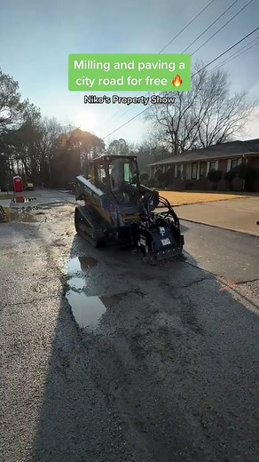 44K views · 1K reactions | Milling and paving a road FOR FREE? :...