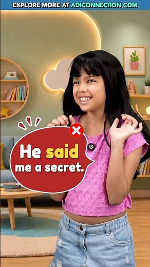 Stop Making These English Mistakes Like Mini 😱 | Kids English Sentences | Adi Connection AC #shorts