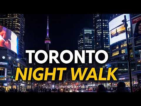 Night Walk in Downtown Toronto | March 4, 2026 | City Lights & Nightlife