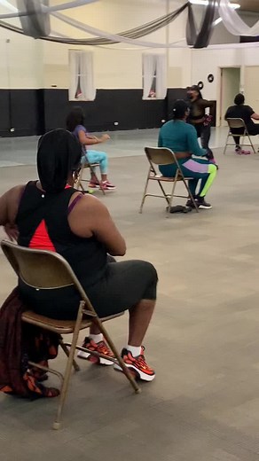 ChairFit with Queen D #chairchallenge #workout #exercises #dancefitness