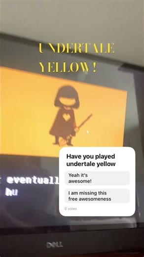 I played undertale yellow! #undertale #undertaleyellow #pc