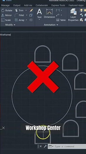 AutoCAD Tutorial - How to Use Polar Array Command!! #autocad #autocadblocks #cadline #cad #cadquery