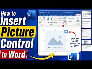How to Insert Picture Control in Word | Secret to Perfect Word Templates: Inserting Picture Controls