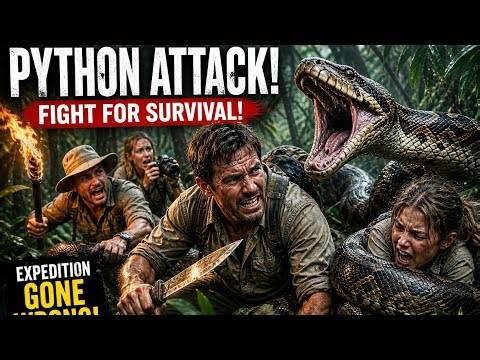 Python Attack in Jungle! Expedition Team Fights for Survival Against Giant Snake